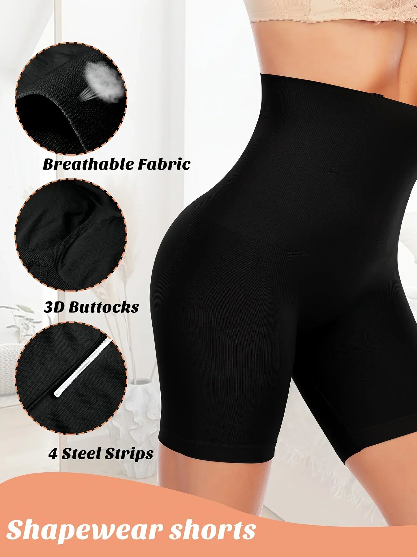 Luxury Shapewear Shorts Set – 2Pcs High Waist Tummy Control & Butt Lift - My Store