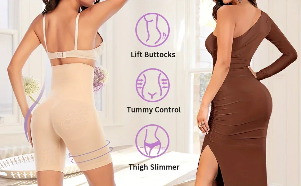 Women’s Seamless Body Shaper Shorts – High Waisted Tummy Control & Butt Lifter - My Store